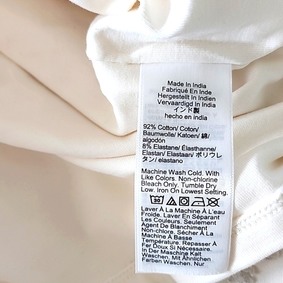 NWT J. CREW off the shoulder stretch tank off white Size XS - Picture 6 of 6